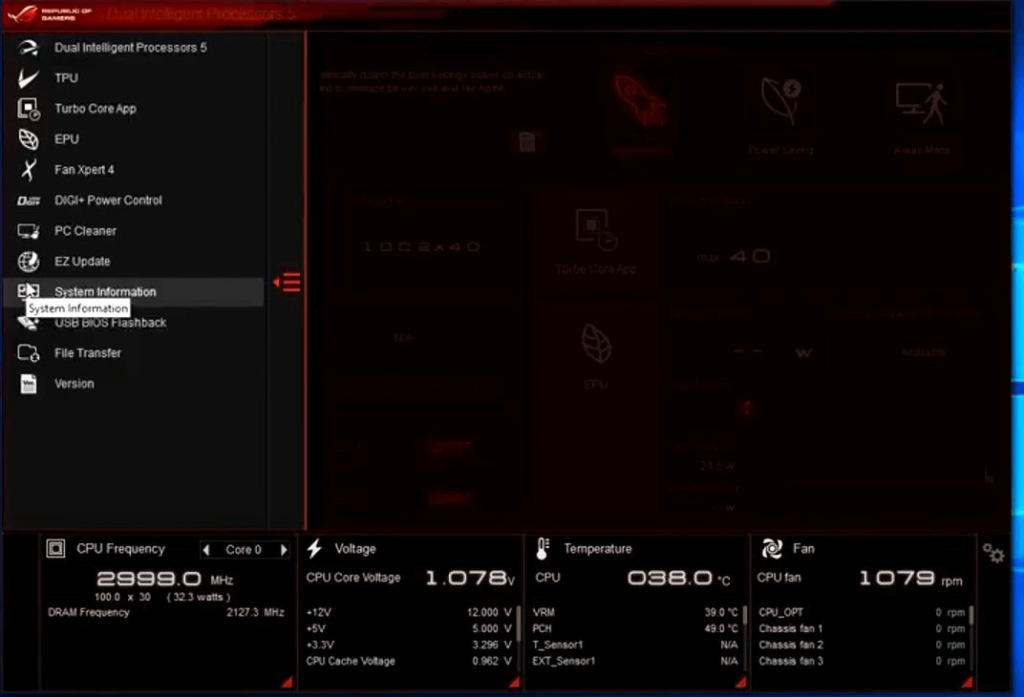 Asus motherboard utility