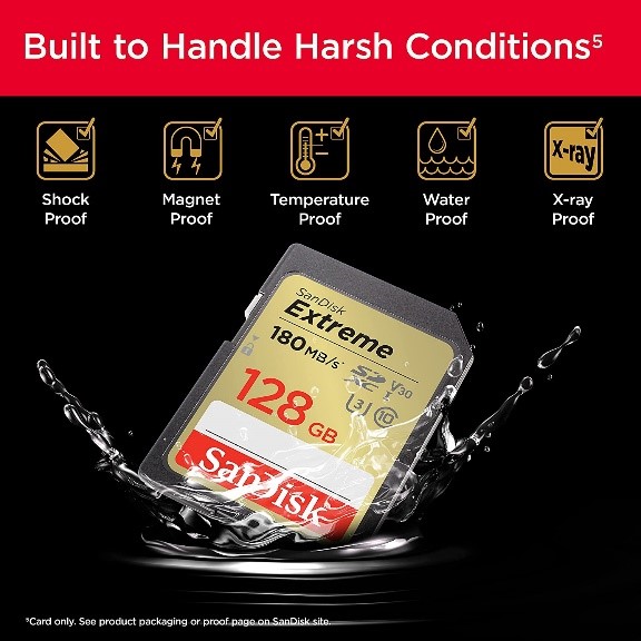 SanDisk Extreme PRO SD UHS-II camera memory card